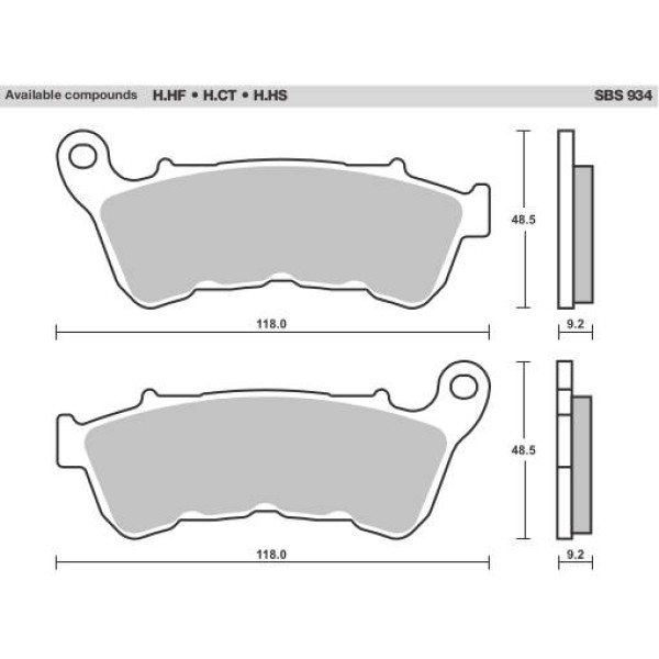 SBS Brake Pads  934 Series