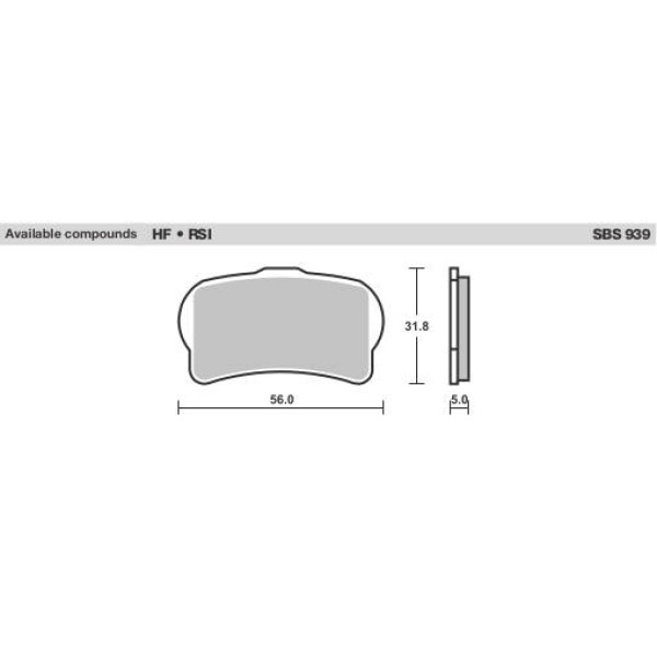 SBS Brake Pads  939 Series