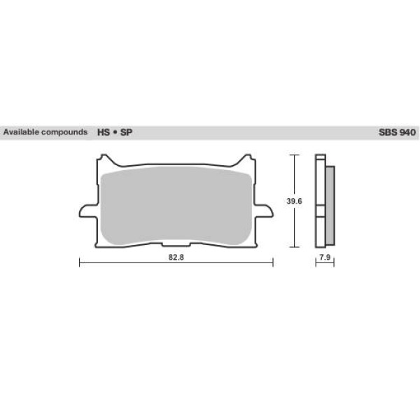 SBS Brake Pads  940 Series