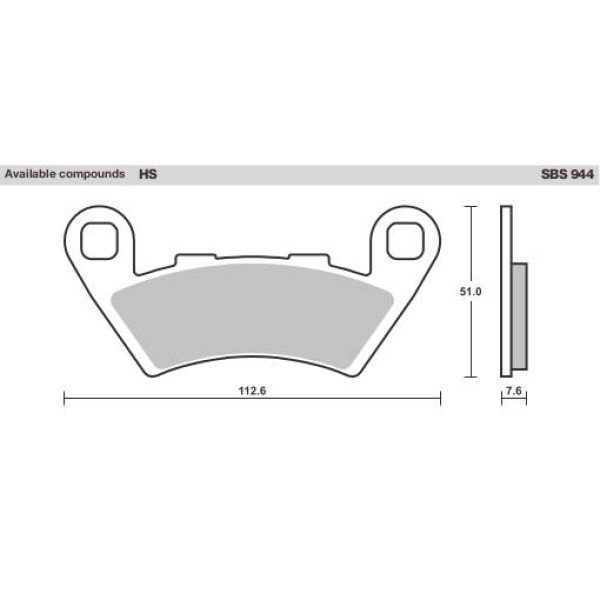 SBS Brake Pads  944HS