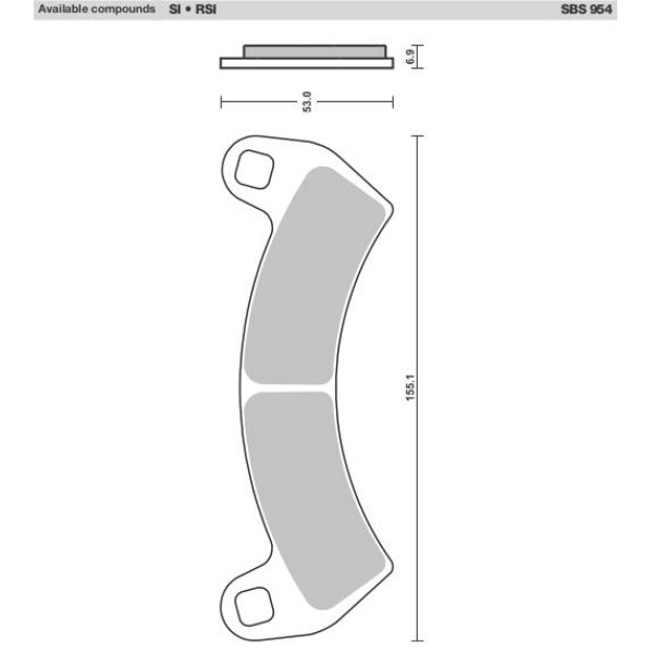 SBS Brake Pads  954 Series