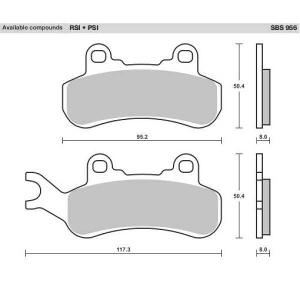 SBS Brake Pads  956 Series