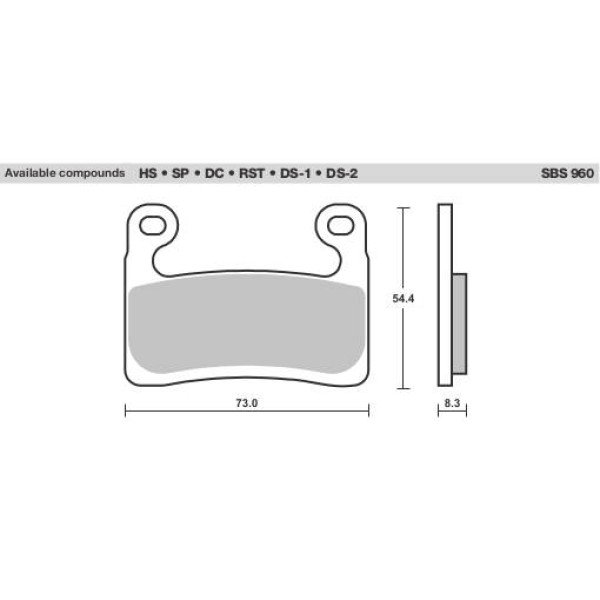 SBS Brake Pads  960 Series