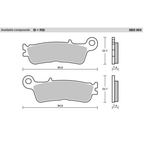 SBS Brake Pads  965 Series