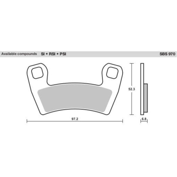 SBS Brake Pads  970 Series