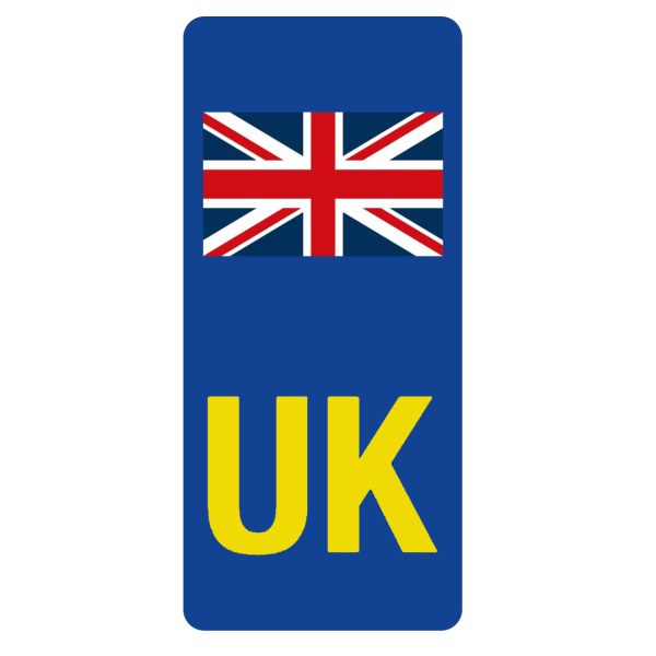 UK Number Plate Sticker (Union Flag) UK Number Plate Sticker (Union Flag)