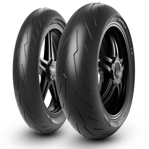 Pirelli Diablo Rosso 4 Pair for Suzuki Hayabusa - Performance Road Plus Track Days Option