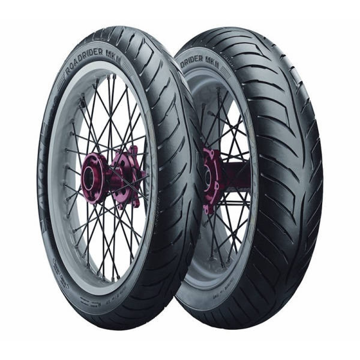 Avon Roadrider Mk2 Tyres Pair Deal for 90/90/18 and 110/80/18