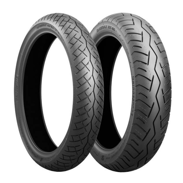 Bridgestone BT46 Battlax Pair Deal 100/80-H17 52H Front & 130/80-H17 61H Rear