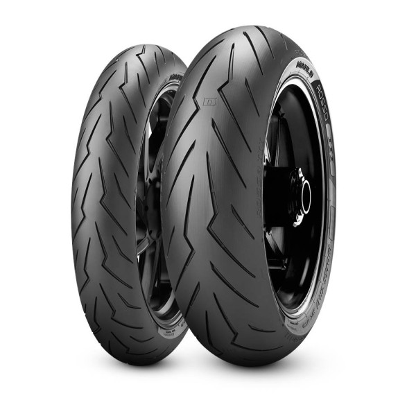 Pirelli Diablo Rosso 3 Tyres, 140/70 17 Rear, 100/80 17 Front