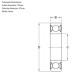ZZ Steel Shielded Motorcycle Wheel Bearing 6005