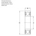 SKF Low Friction Motorcycle Wheel Bearing 6200