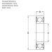 SKF Low Friction Motorcycle Wheel Bearing 6201