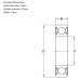 ZZ Steel Shielded Motorcycle Wheel Bearing 6202