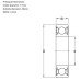 2RS Double Sided Rubber Sealed Motorcycle Wheel Bearing 6203