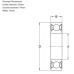 2RS Double Sided Rubber Sealed Motorcycle Wheel Bearing 6204