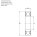 2RS Double Sided Rubber Sealed Motorcycle Wheel Bearing 6205