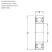 ZZ Steel Shielded Motorcycle Wheel Bearing 6301