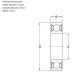 OEM Quality Motorcycle Wheel Bearing 6302
